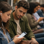 El 58% de los españoles mira pantallas ajenas en público, según un estudio