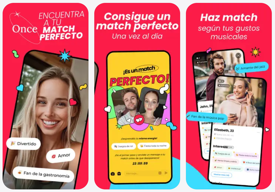 Así funciona Once, la app de citas que te propone un único match al día