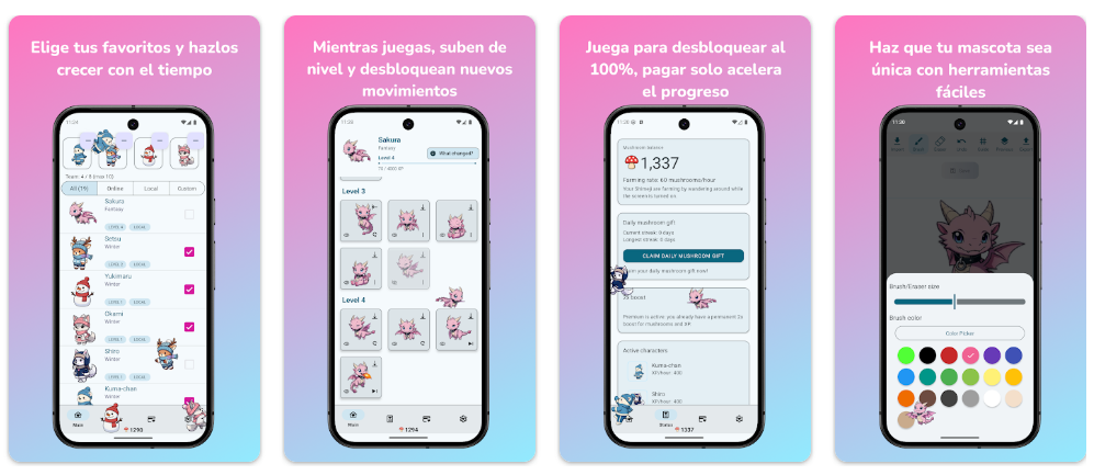 Esta app está pensada para sabotear tu concentración... con un ejército de bichos kawai
