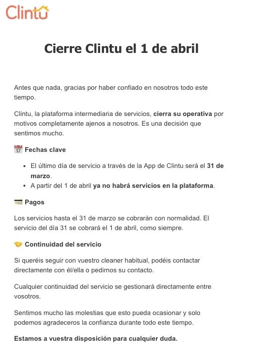 ¿Qué está pasando con las apps de limpieza en España?