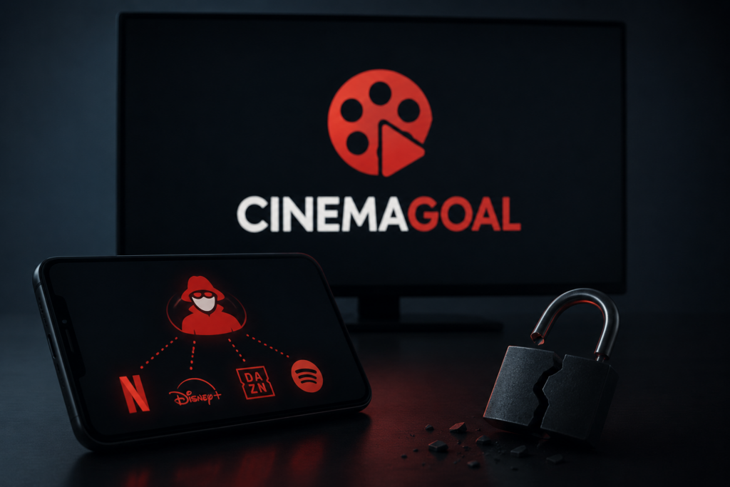 Desmantelada CINEMAGOAL, una app pirata que utilizaba cuentas reales de Netflix, Disney+ o DAZN
