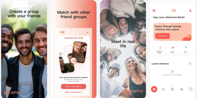 Junto, la app de dating para tener citas en grupo