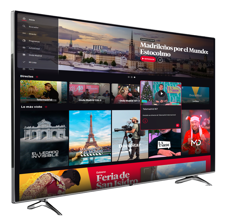 TLMad+, la plataforma de streaming de Telemadrid, se estrena con críticas por su excesiva publicidad