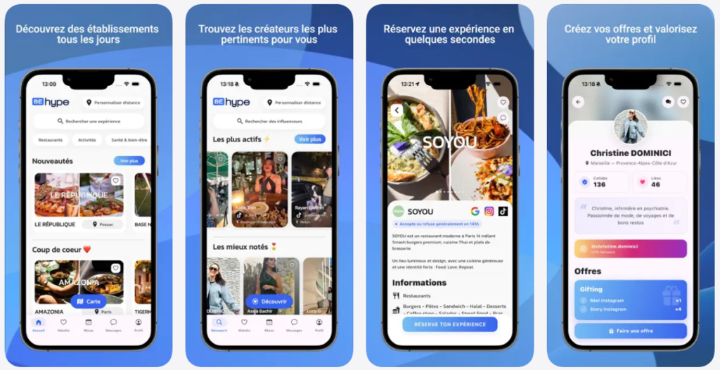 Comida a cambio de likes: así funciona BeHype, la app que conecta restaurantes e influencers