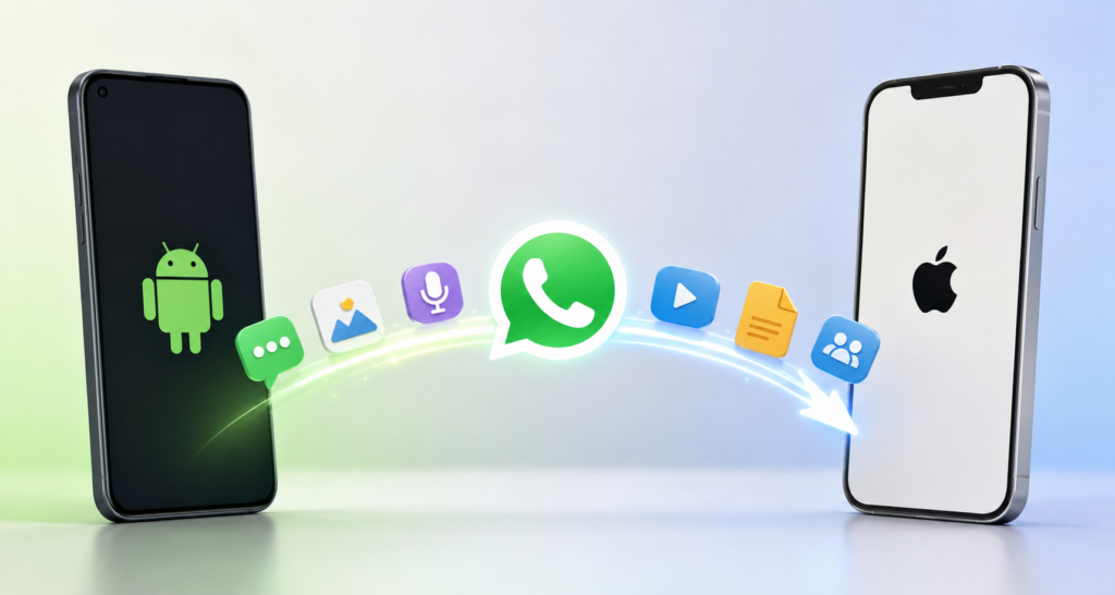 Cómo pasar WhatsApp de Android a iPhone sin perder datos