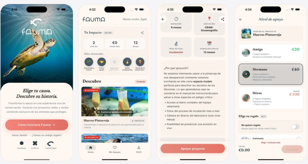 Fauma transforma la conservación animal en una experiencia interactiva desde el smartphone