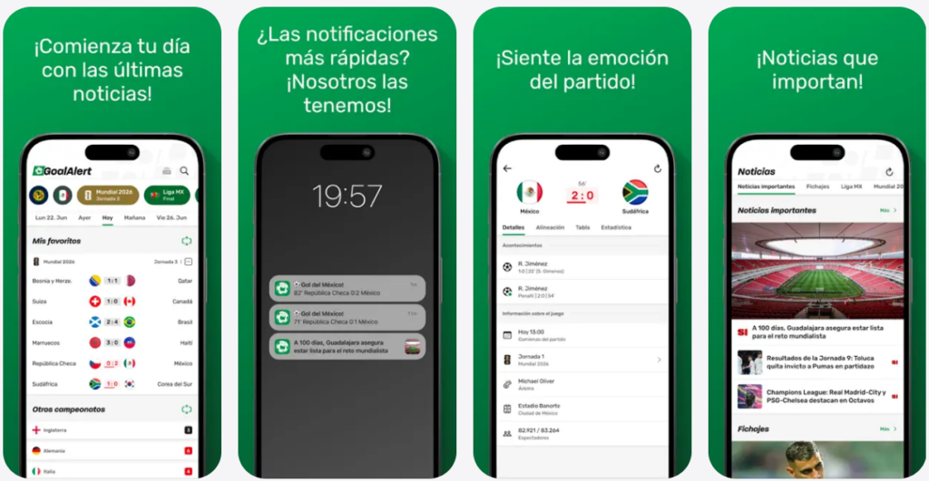GoalAlert lleva la emoción del Mundial 2026 al móvil con alertas de gol en tiempo real