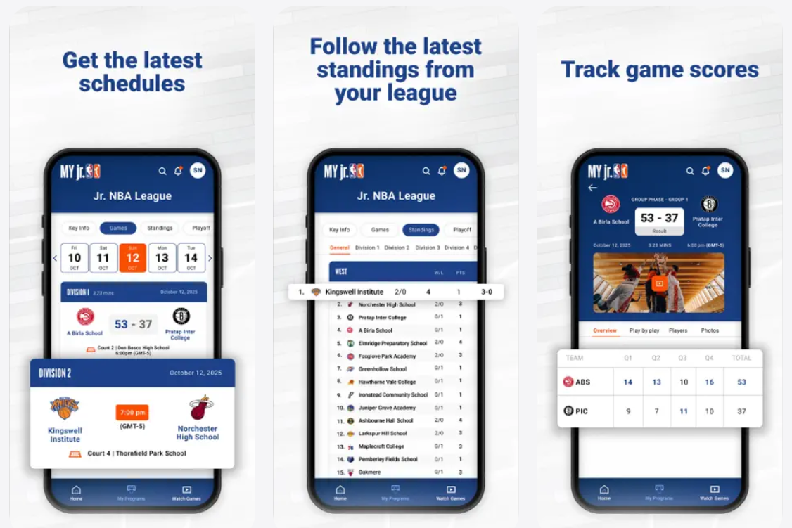 La NBA digitaliza el baloncesto base con una nueva app para jugadores, entrenadores y familias