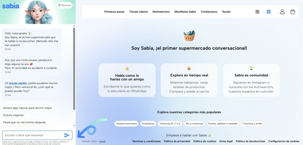 SABIA convierte la compra saludable en una conversación con IA