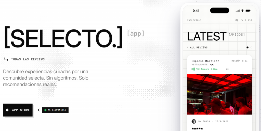 Selecto: "Muchos restaurantes se diseñan ya pensando en cómo se van a ver en TikTok o Instagram"