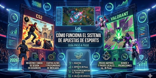 Cómo funciona el sistema de apuestas en los grandes torneos de esports: CS2, LoL y Valorant