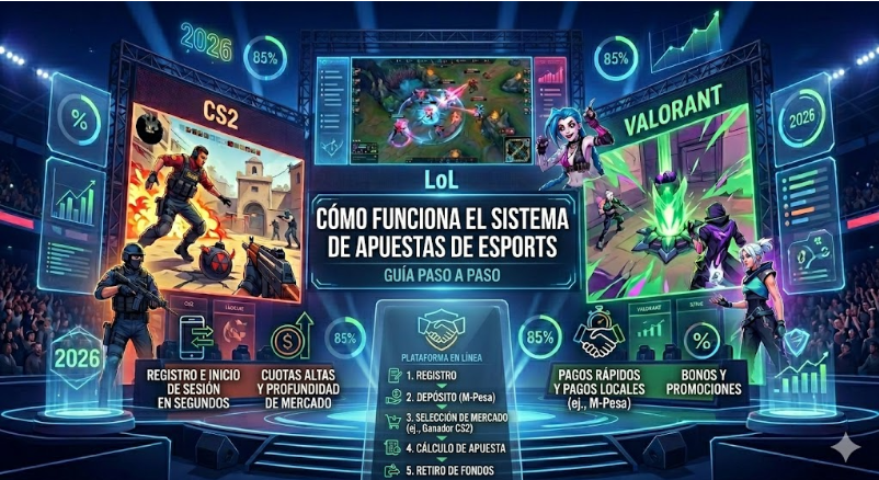 Cómo funciona el sistema de apuestas en los grandes torneos de esports: CS2, LoL y Valorant