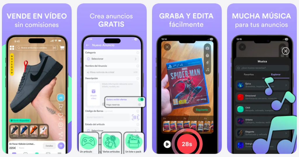 Uopp, un Wallapop con vídeo para comprar y vender productos de segunda mano