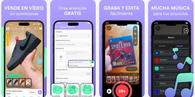 Uopp, un Wallapop con vídeo para comprar y vender productos de segunda mano