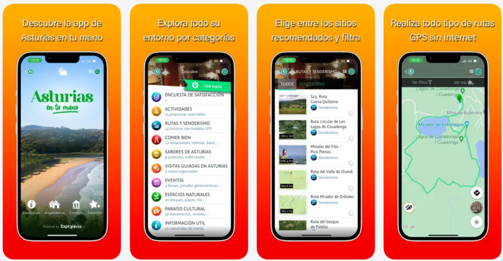 Las mejores apps para viajar y moverte por Asturias