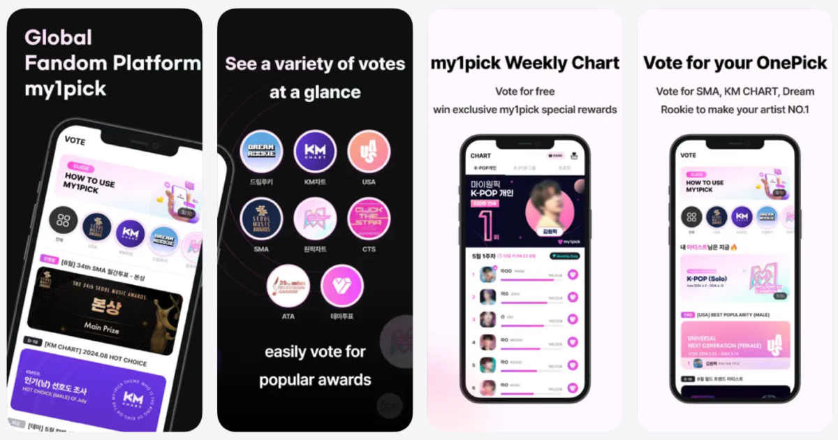 my1pick, la app para votar por tus artistas favoritos del K-pop
