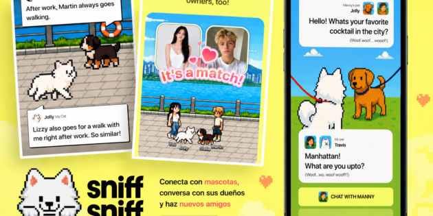 SniffSniff, la app que convierte a tu mascota virtual en tu agente para hacer amigos