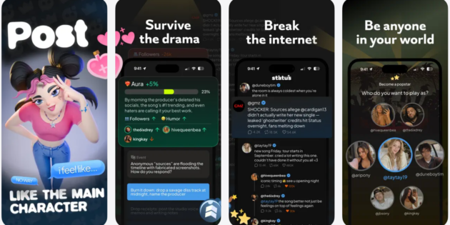 Status, la red social impulsada por IA donde los usuarios viven dentro de historias de ficción