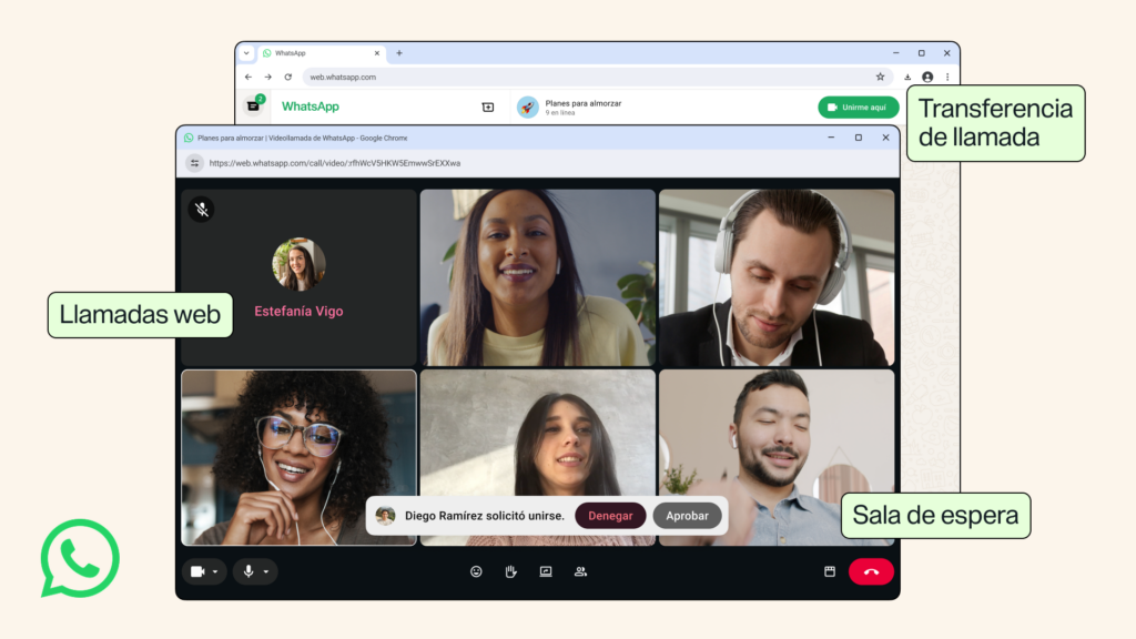 WhatsApp Web ya permite hacer y recibir llamadas grupales sin instalar ninguna aplicación
