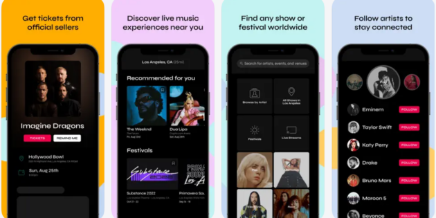 Bandsintown, la app que te ayuda a encontrar conciertos durante tus vacaciones de verano
