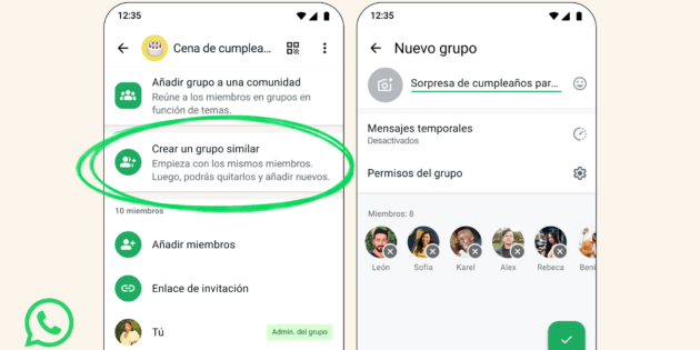 WhatsApp ya permite las conversaciones paralelas dentro de los grupos