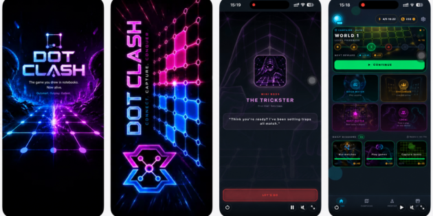 Dot Clash adapta el clásico juego de Dots and Boxes a móviles con partidas online