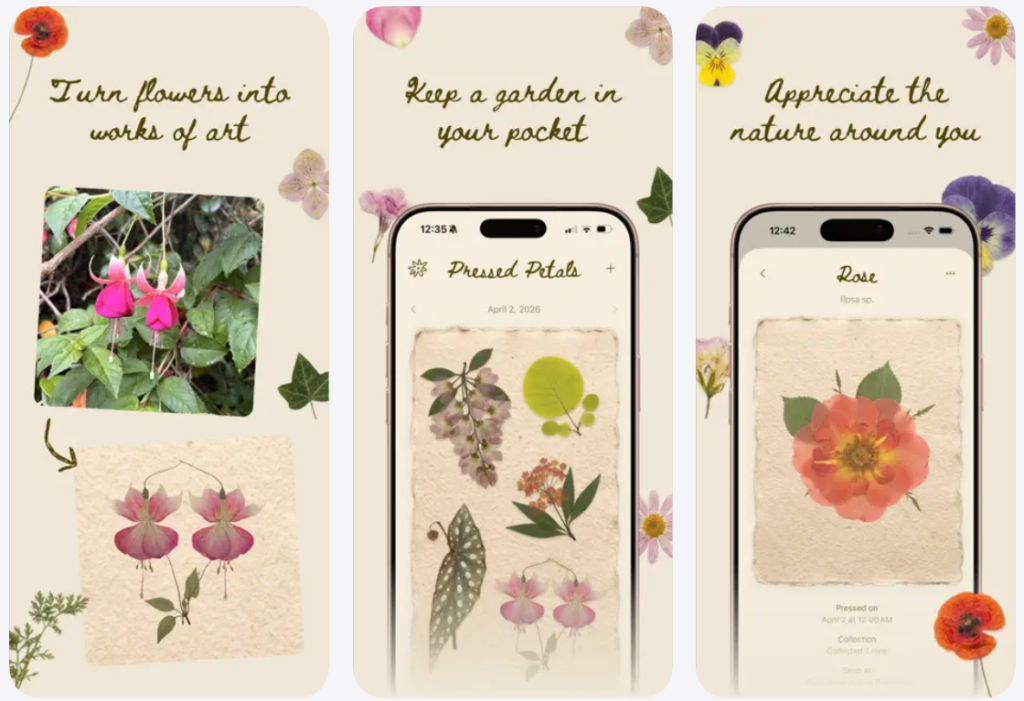 Esta app convierte las fotos de flores en un diario botánico interactivo