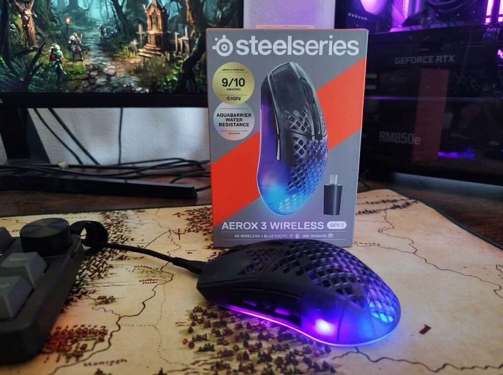Steelseries Aerox 3 Wireless: El peso pluma de los ratones