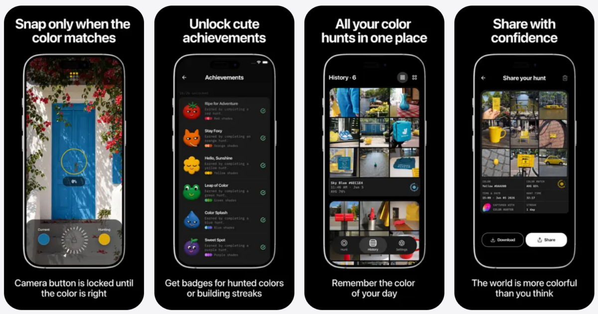 Color Hunter, el juego donde capturas pantones con tus amigos o familia