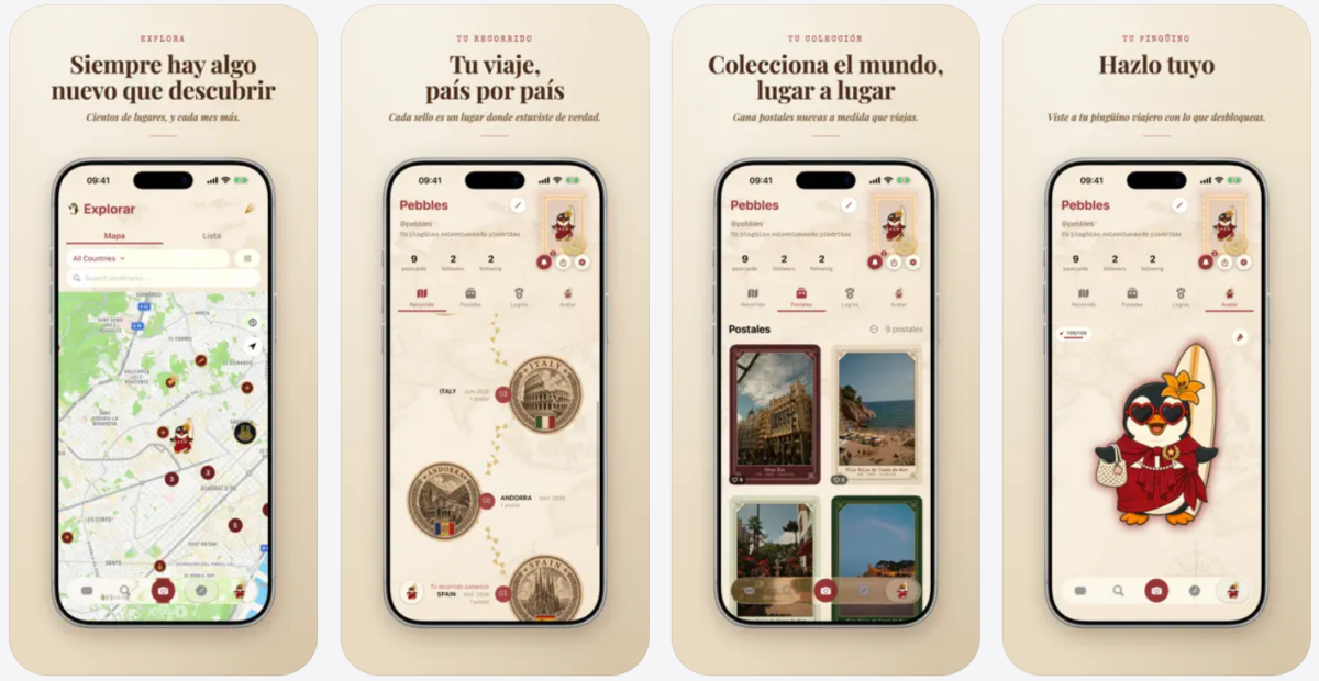 Pebi, la app que convierte tus viajes en postales digitales y auténticas