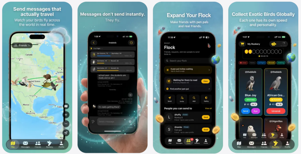 Roost y Carrier Pidge, las apps de mensajería que cultivan tu paciencia