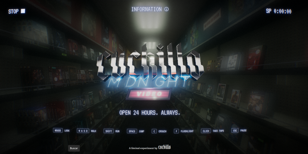 Crean un juego tipo backroom para recorrer un videoclub virtual e infinito